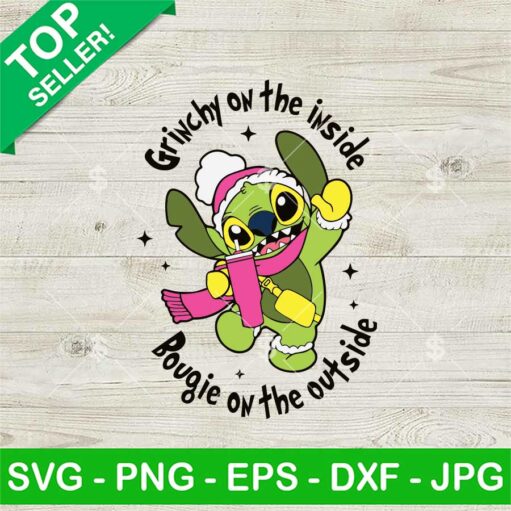 Grinchy On The Inside Bougie On The Outside Svg