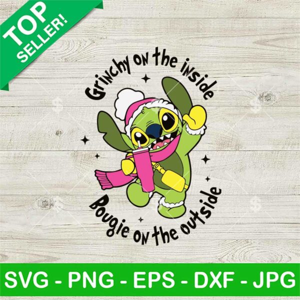 Grinchy On The Inside Bougie On The Outside SVG