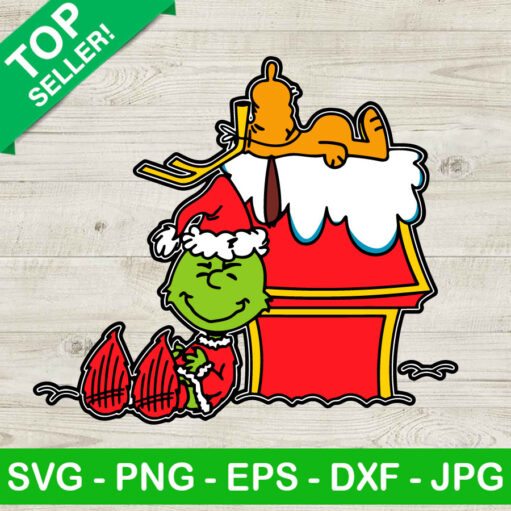 Grinch Snoopy Christmas Svg