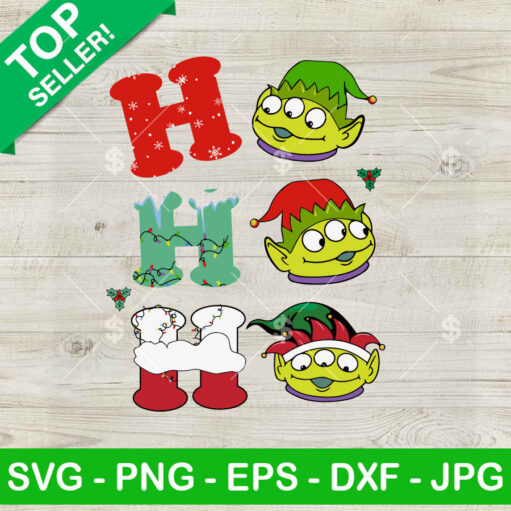 Hohoho Toy Story Aliens Christmas Svg