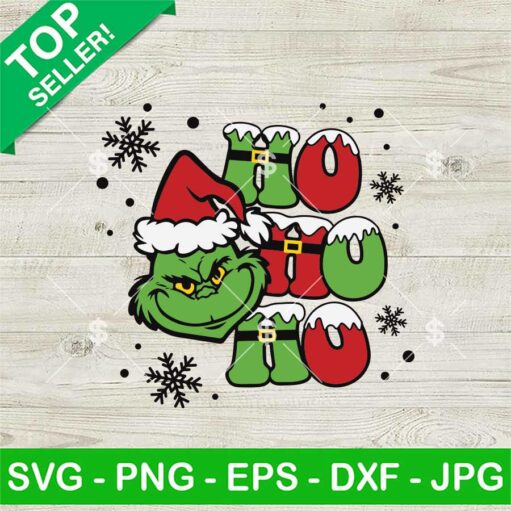 Santa Grinch Ho Ho Ho Svg