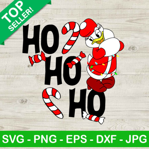 Hohoho Daisy Duck Christmas SVG