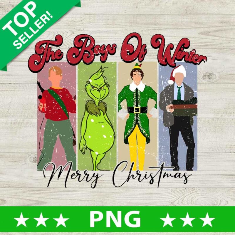 The Boys Of Winter Merry Christmas PNG