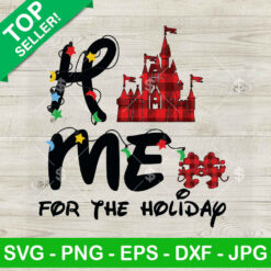 Disney Castle Home For The Holiday SVG