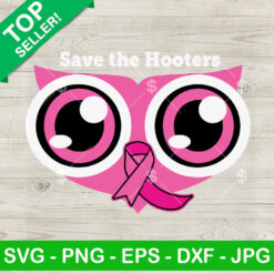 Hooters Breast Cancer Pink Ribbon SVG