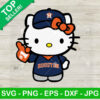 Hello Kitty Astros Houston Baseball SVG