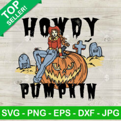 Cowgirl Legs Howdy Pumpkin SVG