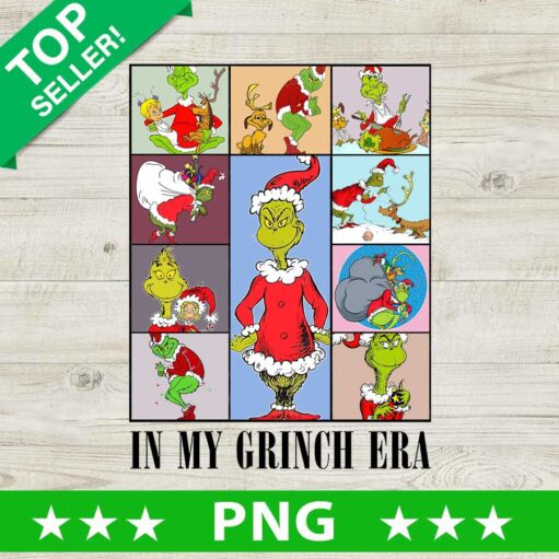 In My Grinch Era Christmas Png