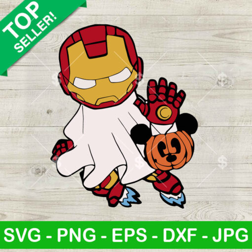 Iron Man Halloween Ghost Svg