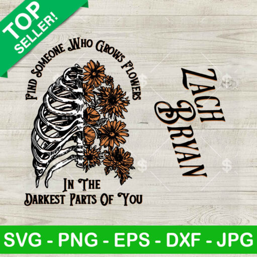 Zach Bryan In The Darkest Parts Of You Svg