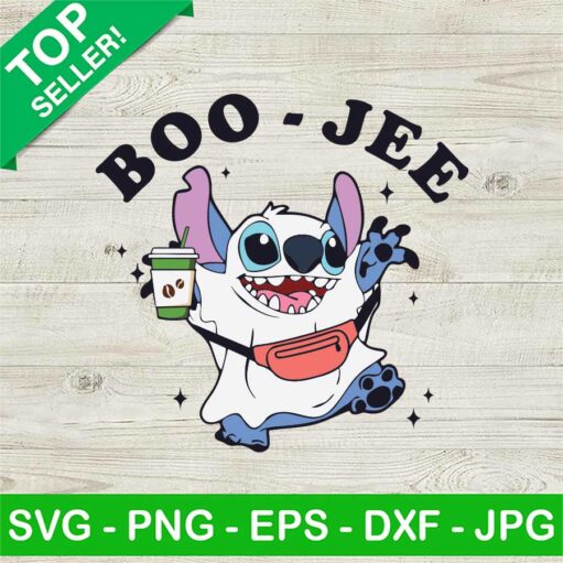 Stitch Boo Jee Halloween Svg