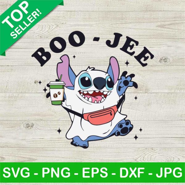 Stitch Boo Jee Halloween SVG