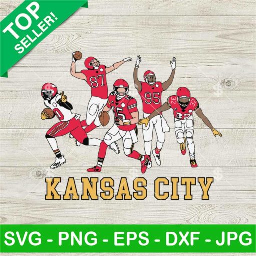 Kansas City Chiefs Football Player Svg