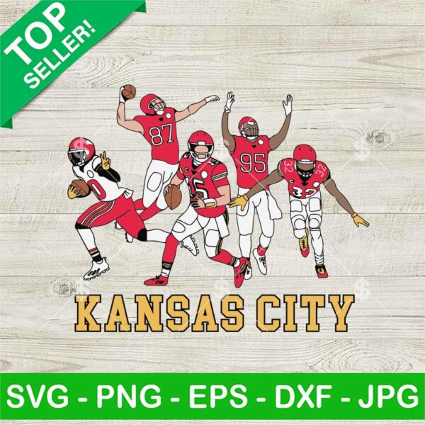 Kansas City Chiefs Football Player SVG