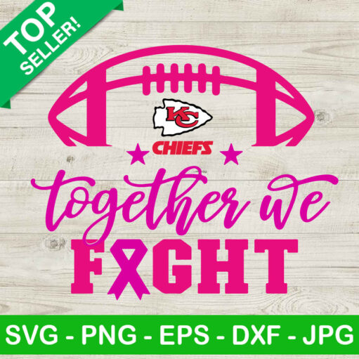 Kansas City Chiefs Football Breast Cancer Svg