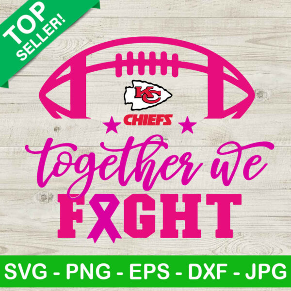 Kansas City Chiefs Football Breast Cancer SVG