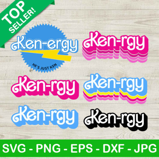 Kenergy Barbie SVG Bundle, Logo Barbie The Movies SVG, Kenenough SVG ...