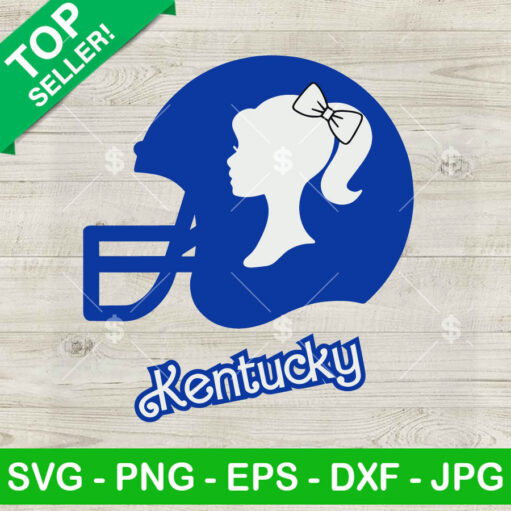 Kentucky Barbie Football Helmet SVG