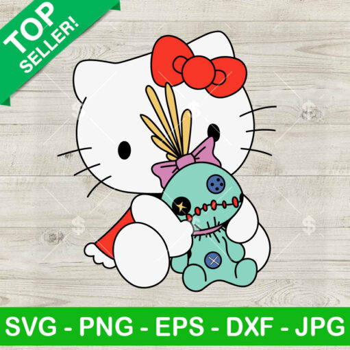 Hello Kitty Stitch Svg