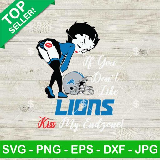 Betty Boop Detroit Lions Nfl Svg