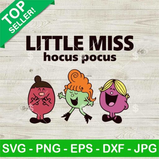 Little Miss Hocus Pocus Halloween Svg