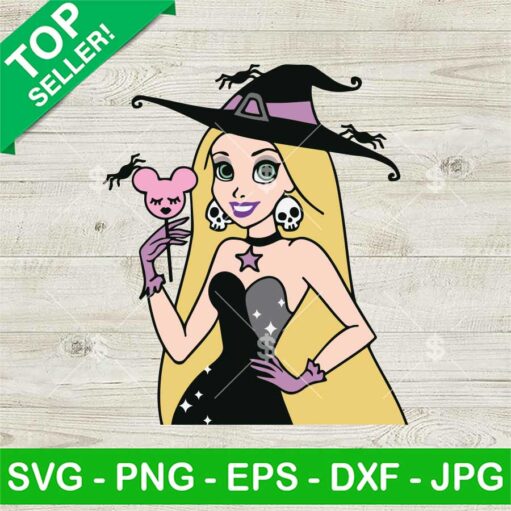 Rapunzel Princess Witch Halloween Svg