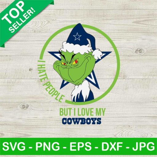 I Hate People But Love My Cowboys SVG