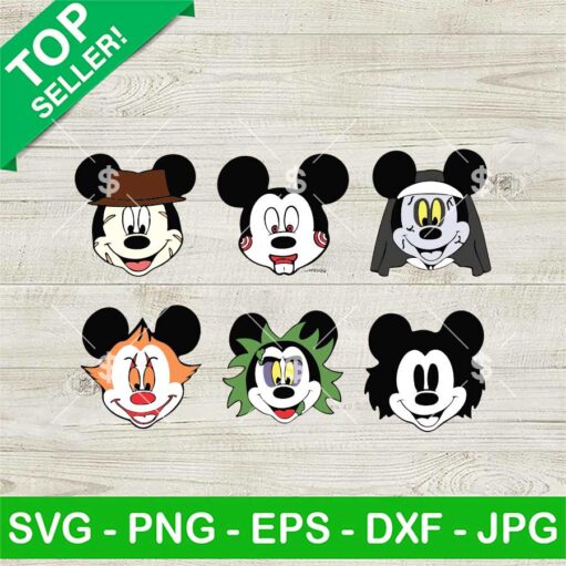 Mickey Mouse Costume Horror Characters Svg