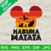 Hakuna Matata In Mickey Head SVG