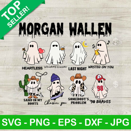 Morgan Wallen Cute Ghost Track List Svg