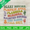 Scary Movies Pumpkin Spice Flannels SVG