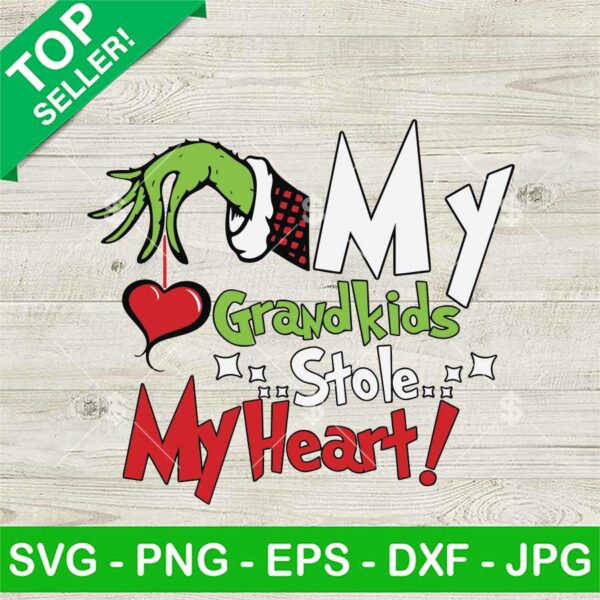 My Grandkids Stole My Heart SVG