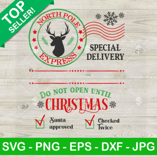 North Pole Express Special Delivery Christmas Svg