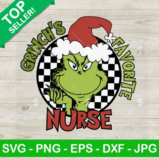 Grinch'S Favorite Nurse Svg