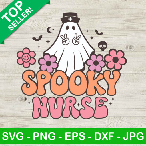 Retro Spooky Nurse Svg