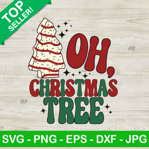 Oh Christmas Tree Cake Svg