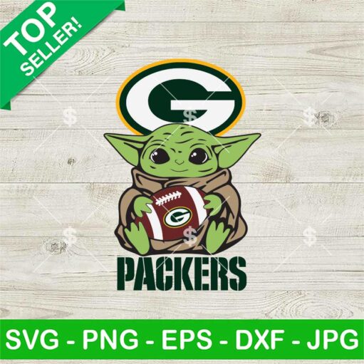 Baby Yoda Green Bay Packers Svg