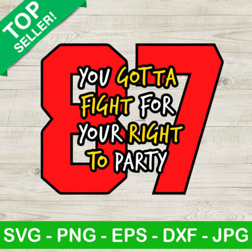 You Gotta Fight For Your Right To Party Svg