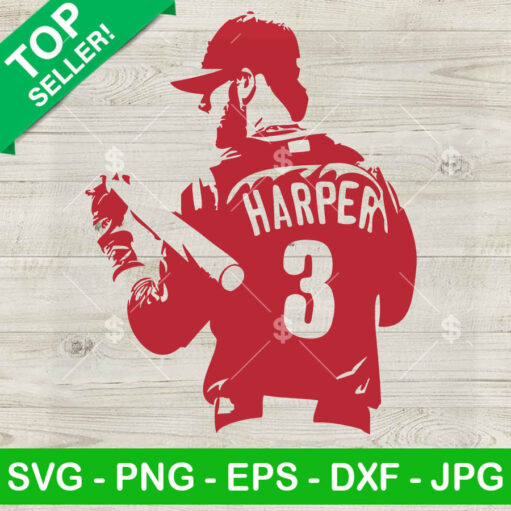 Bryce Harper 3 Svg Png