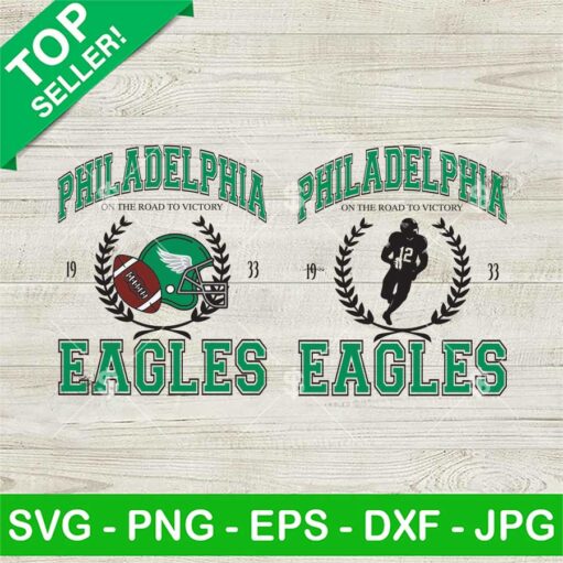 Philadelphia Eagles On The Road To Victory Svg