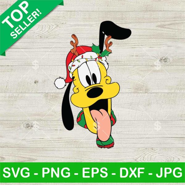 Pluto Merry Christmas SVG