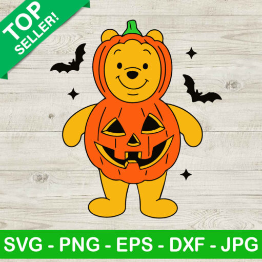 Winnie The Pooh Pumpkin Halloween Svg