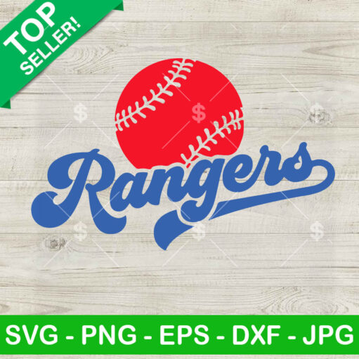 Texas Rangers MLB Baseball SVG