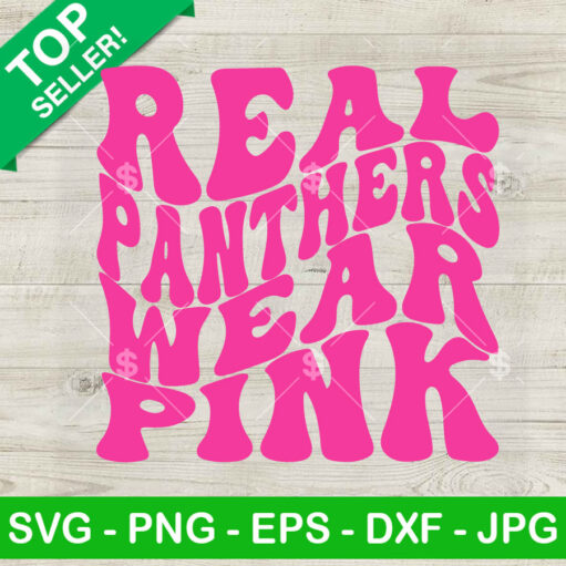 Real Panthers Wear Pink Svg