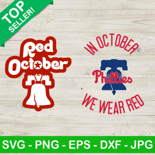 Philadelphia Phillies 2023 Red October SVG