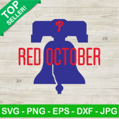 Red October Phillies Logo SVG