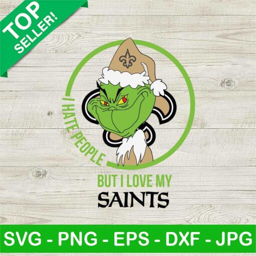 I Hate People But Love My Saints Svg