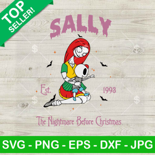 Sally Nightmare Before Christmas Est 1993 Svg