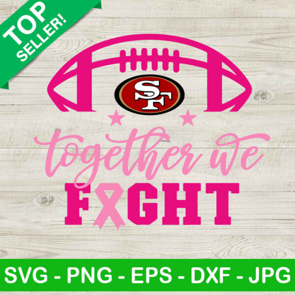 San Francisco 49ers Football Breast Cancer SVG