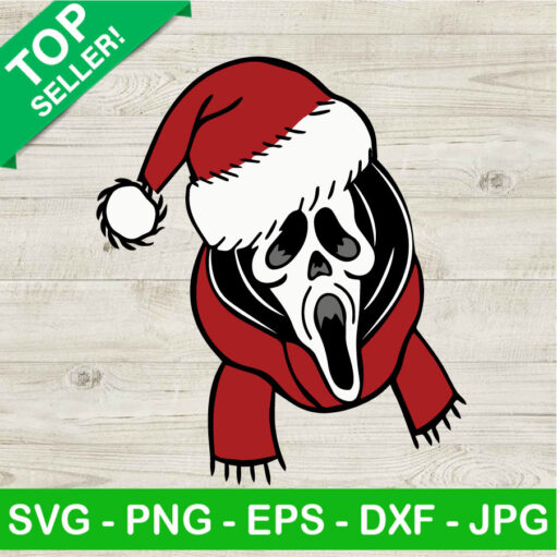 Ghostface Santa Claus Christmas Svg